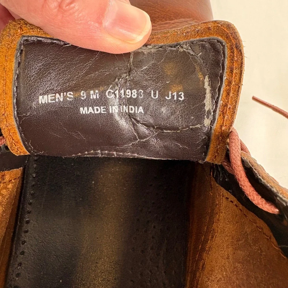 Cole Haan Chukka Desert Boots Size 9 Brown Leather Lace Up C11983 Ankle Workwear